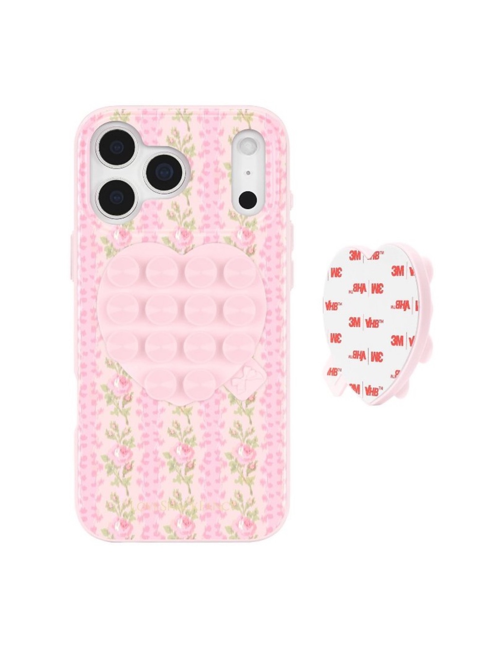 Adhesive Heart Suction phone mount by LoveShackFancy / Case Mate